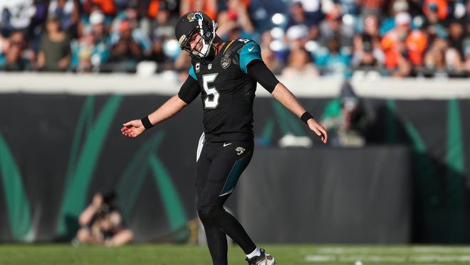 30. Jaguars (31): Most disturbing stat of the week -- QB Blake Bortles now has more career pick-sixes (11) than victories as Jacksonville's starter (10).