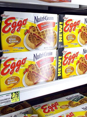 Battle Creek-based Kellogg Co. is recalling about 10,000 cases of Eggo Nutri-Grain Whole Wheat Waffles because the products might be contaminated with bacteria.