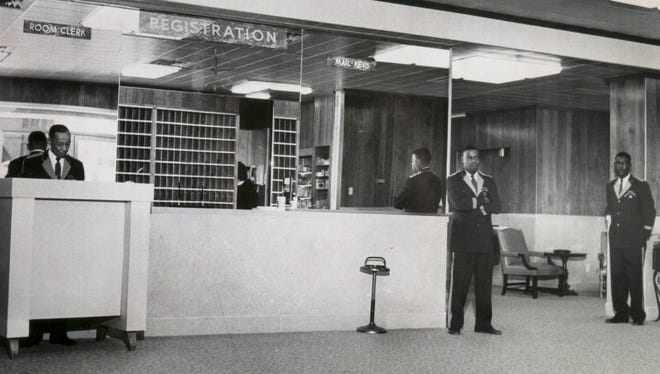 The Andrew Johnson Hotel's newly renovated lobby January 16, 1960.