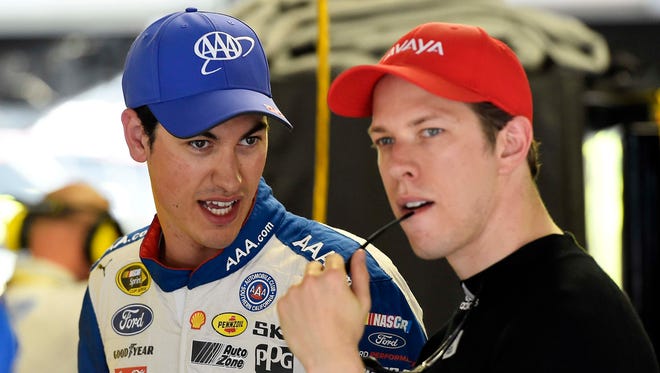 Team Penske's Joey Logano (left) and Brad Keselowski are looking for Ford's first Sprint Cup title since 2004.