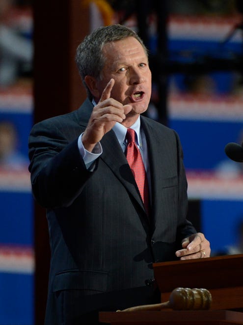 Kasich addresses the Republican National Convention on Aug. 28, 2012, in Tampa, Fla.