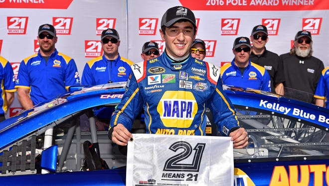 Rookie Chase Elliott became the youngest driver to win the Daytona 500 pole on Feb. 14, 2016. Elliott was 20 years, 2 months and 17 days old on the day of pole qualifying.