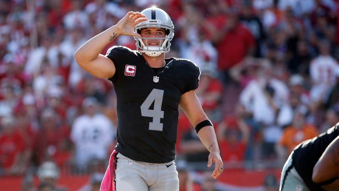 Raiders QB Derek Carr: Oakland's emerging star was a Pro Bowl selection last year, but he's taken his game to a new level in 2016. He has 17 touchdowns and three interceptions in leading the Raiders to a 6-2 mark.