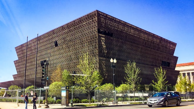 The new Smithsonian National Museum of African American History and Culture.