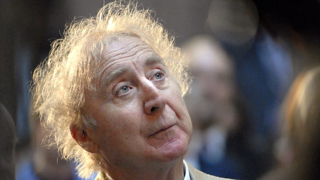 Gene Wilder, who starred in such film classics as 'Willy Wonka & the Chocolate Factory' and 'Young Frankenstein,' has died at 83. In this April 9, 2008, photo, the actor listens as he is introduced to receive the Governor's Awards for Excellence in Culture and Tourism at the Legislative Office Building in Hartford.