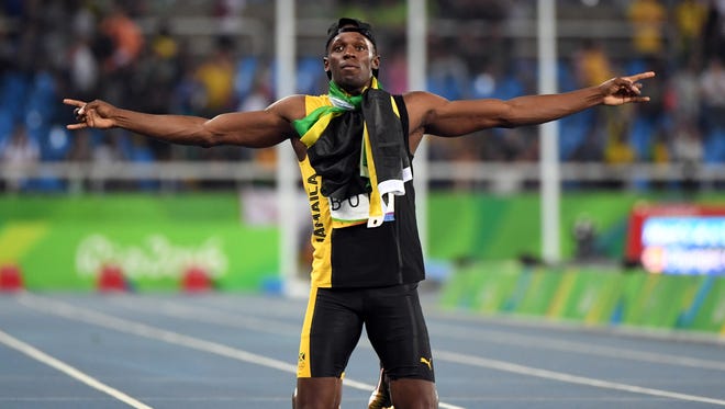 Jamaica's Usain Bolt completed his historic three-peat in his final Games, winning the 100, 200 and 4x100 relay for the third consecutive Olympics.