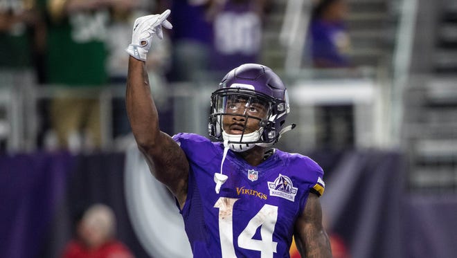 Vikings WR Stefon Diggs: The second-year wideout has quickly become Sam Bradford's most trusted target. His 77.7 receiving yards per game rank 12th among all players in the NFL.