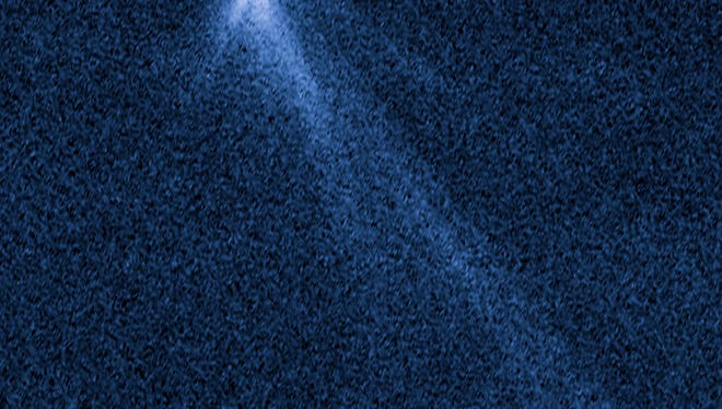 Astronomers discovered a spinning asteroid that's throwing off at least six comet-like dust tails, the first time that's been seen.