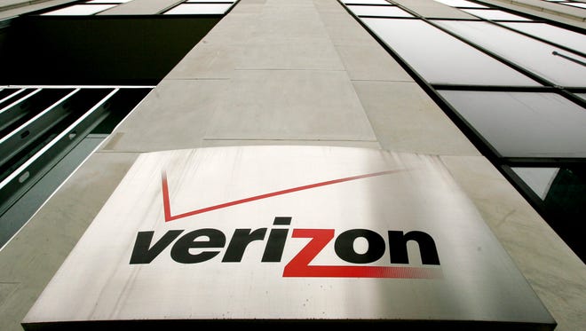A file picture dated 12 April 2006 shows a logo sign at the Verizon buildings in New York, New York, USA.