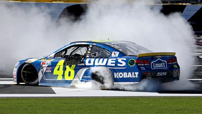 Round 2: Jimmie Johnson snaps the longest losing streak in his career - at 24 races - with a victory Oct. 9 at Charlotte Motor Speedway.