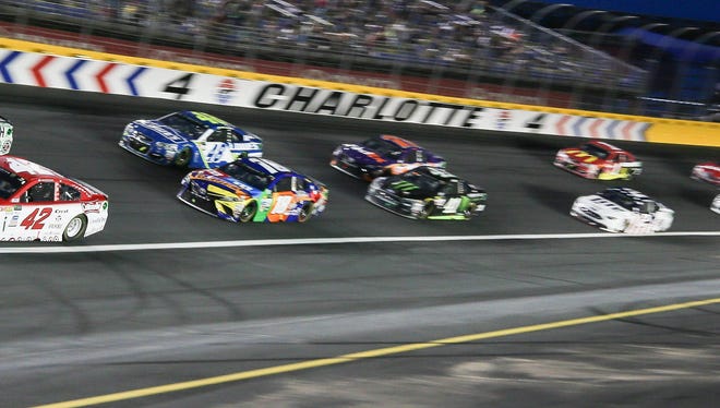 Last week's All-Star race at Charlotte Motor Speedway.