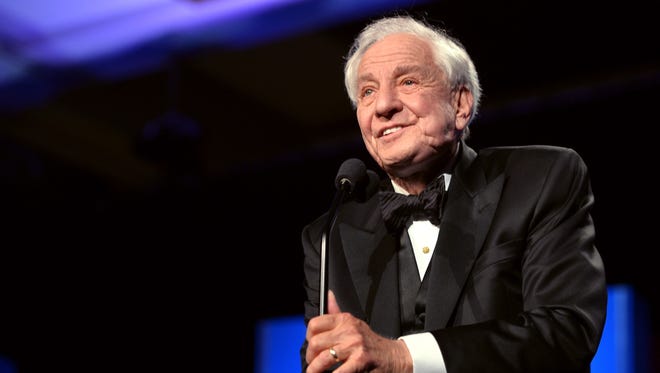 Garry Marshall accepts the Paddy Chayefsky Laurel Award for television writing achievement at the Writers Guild Awards on Feb. 1, 2014, in Los Angeles.