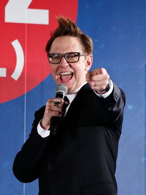 James Gunn attends the premiere of 'Guardians of the Galaxy Vol. 2' in Tokyo. He will write and direct a third 'Guardians,' too.