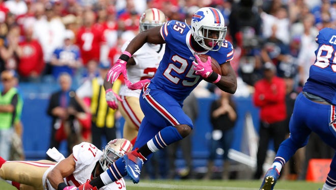 The Bills' LeSean McCoy is second in the NFL in rushing yardage through the first six week and second among running backs in fantasy points.