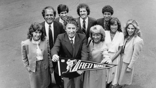 The Mike Ilitch family after the purchase of the Detroit Red Wings in June of 1982.