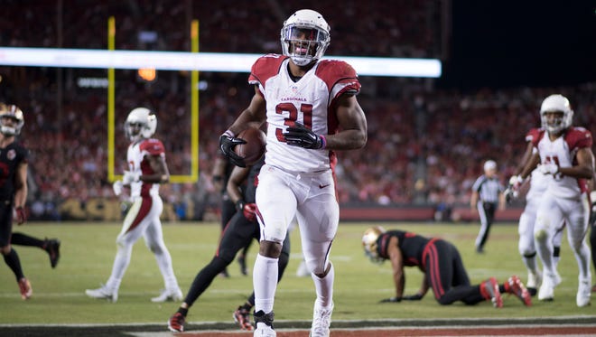 Cardinals RB David Johnson: The second-year back has emerged as one of the NFL's most dynamic threats, even as Arizona's offense has stagnated. After eight weeks, Johnson is third in the NFL with 705 rushing yards and leads all running backs with 407 receiving yards.