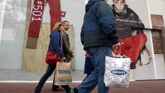 Retail sales were expected to dip in March.