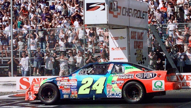 Gordon tied Richard Petty's NASCAR modern era record for most wins in one season with 13 in 1998, including the Save Mart-Kragen 350k at Sonoma, Calif., on June 28.