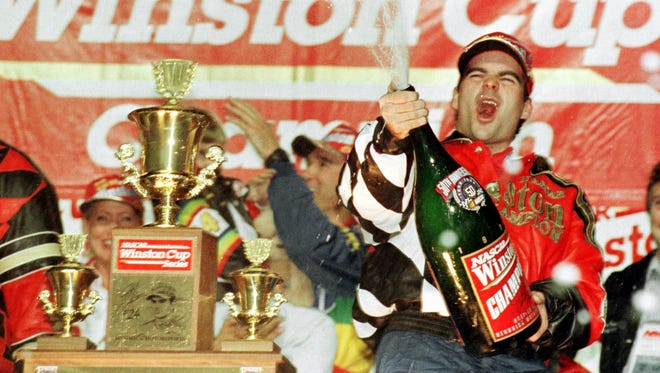 Gordon celebrated his second consecutive Winston Cup Series championship and third overall on Nov. 8, 1998, at Atlanta Motor Speedway.