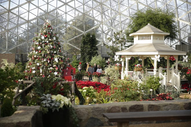A holiday show at the Mitchell Park Domes Horticulture Conservatory in November, 2019.